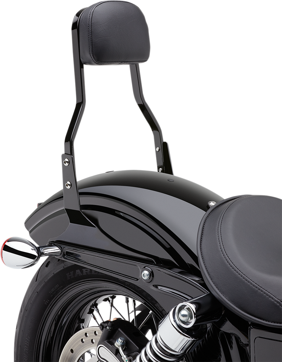 COBRA Short Sissy Bar - Black - Dyna 602-1202B