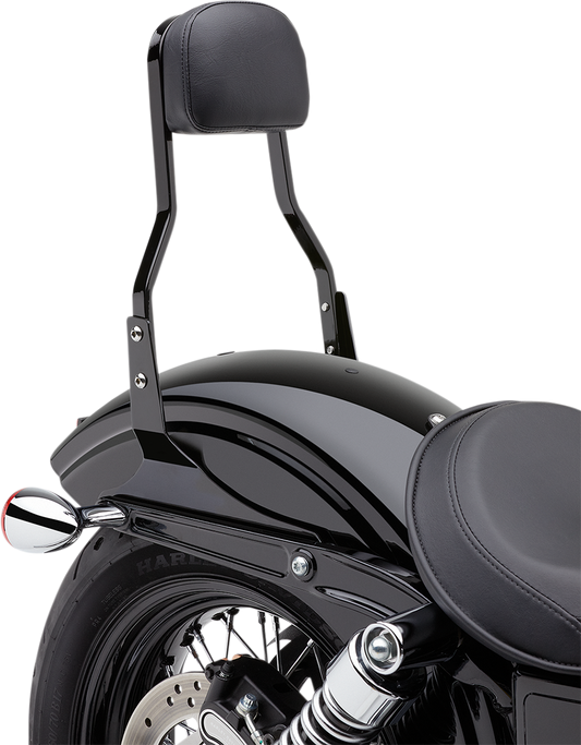 COBRA Short Sissy Bar - Black - Dyna 602-1202B