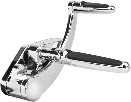 HAWG HALTERS Forward Control - '18+ Softail - Chrome - Standard - Folding Rubber Inlay Pegs - Slotted Levers FCK-S18C-FR-S