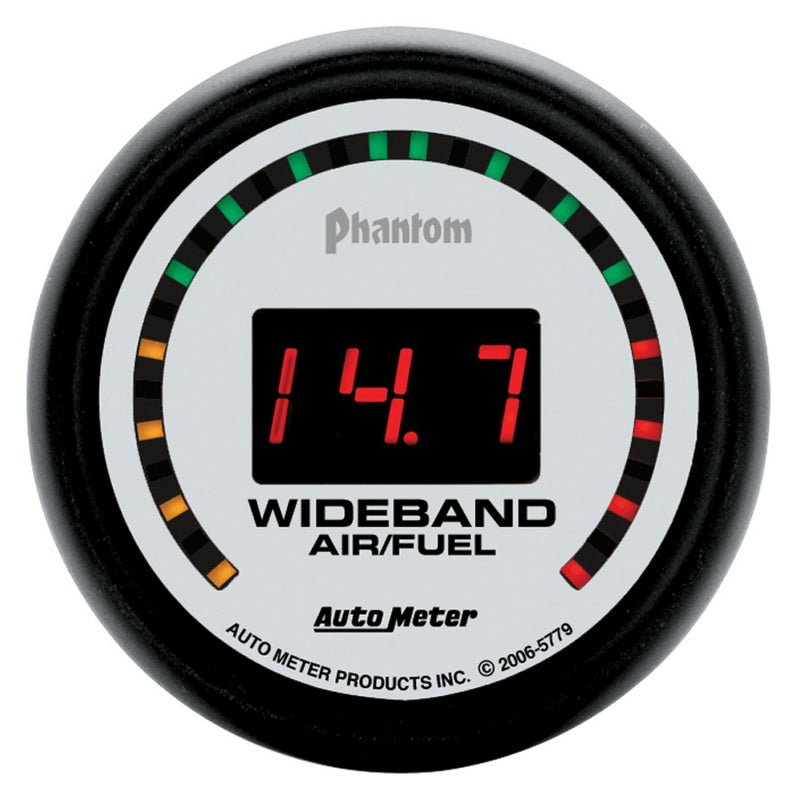 Autometer Phantom 52mm Digital 10:1-17:1 Street Wideband Air/Fuel Ratio Gauge 5779