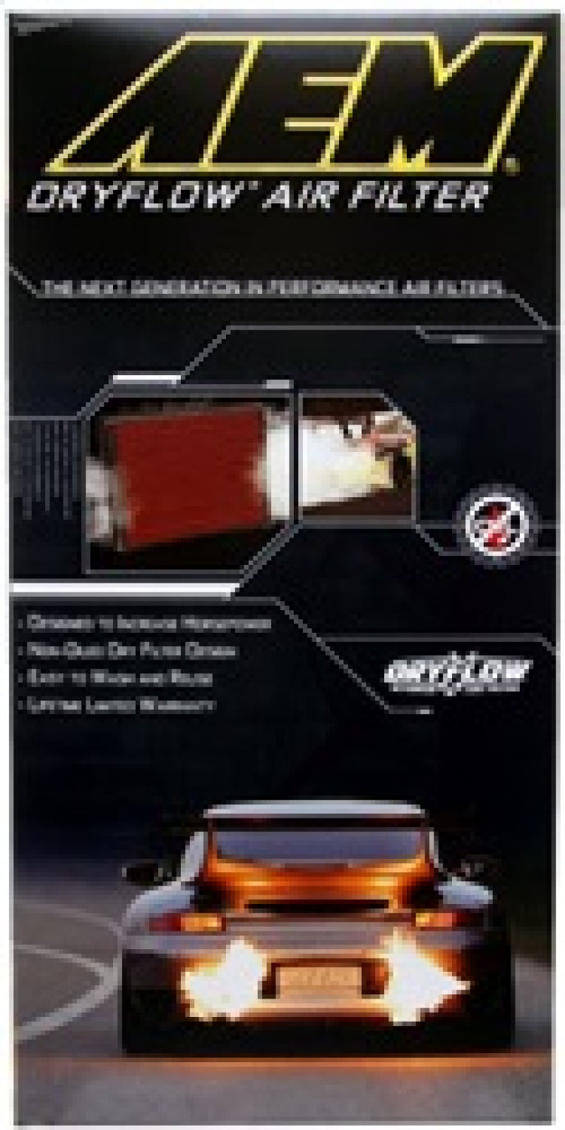 AEM 2016 Mazda MX-5 Miata L4-2.0L DryFlow Air Filter 28-50040