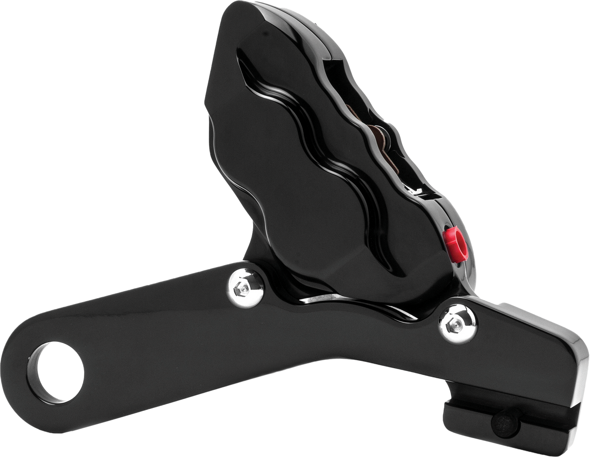 HAWG HALTERS INC 4 Pist Rear Caliper Kit Black 25mm Flt 08-Up RKHTAB548