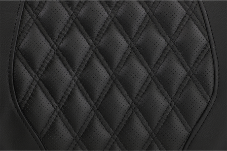 SADDLEMEN Tour-Pak Backrest Pad - RoadSofa - Lattice Stitched Seat - Black - FL '14-'23 814-07-TPACK-LS