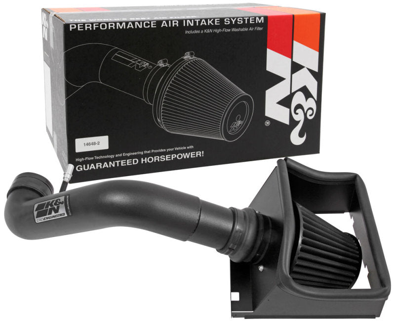 K&N 11-14 Ford F150 5.0L V8 Black Performance Intake Kit 71-2581