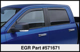 EGR 14+ Chev Silverado/GMC Sierra Double Cab In-Channel Window Visors - Set of 4 (571671) 571671