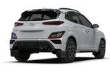 Rally Armor 2022 Hyundai Kona N Line Black UR Mud Flap w/ White Logo MF93-UR-BLK-WH