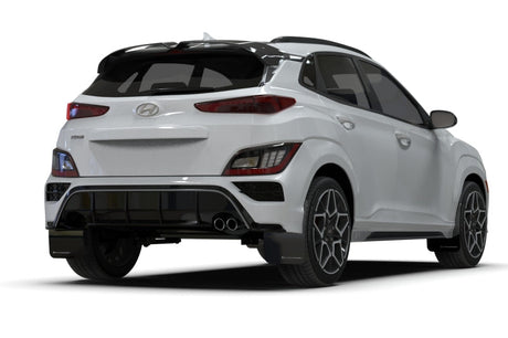 Rally Armor 2022 Hyundai Kona N Line Black UR Mud Flap w/ Red Logo MF93-UR-BLK-RD