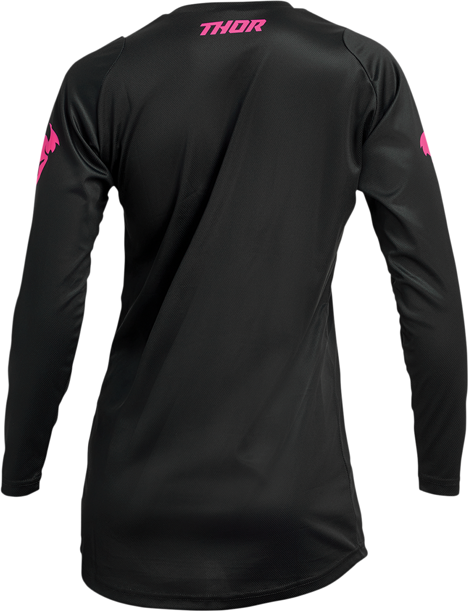 THOR Women's Sector Minimal Jersey - Black/Pink - Small 2911-0248