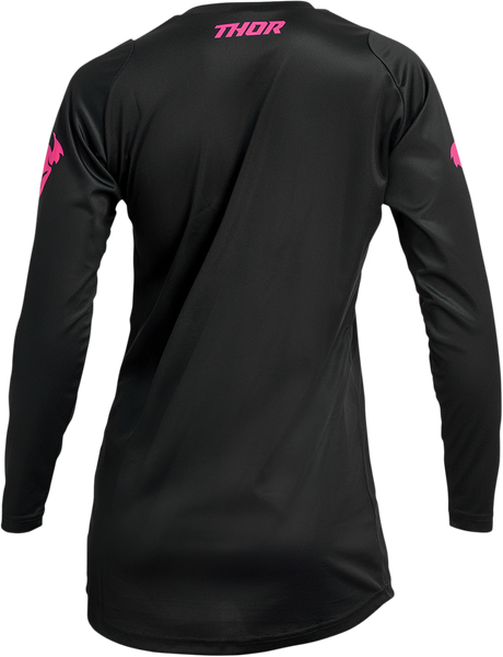 THOR Women's Sector Minimal Jersey - Black/Pink - XS 2911-0247