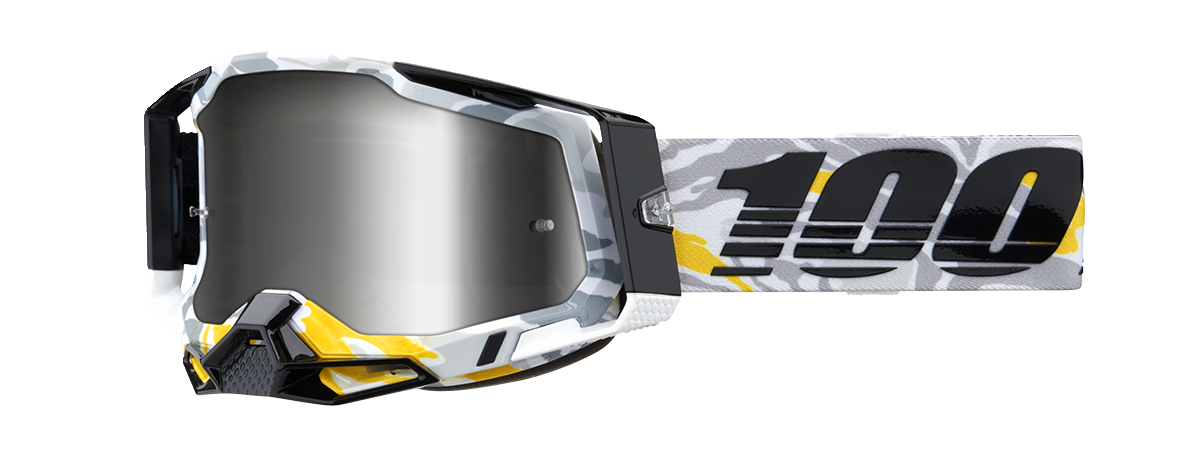 100% Racecraft 2 Goggles - Korb - Silver Mirror 50010-00019