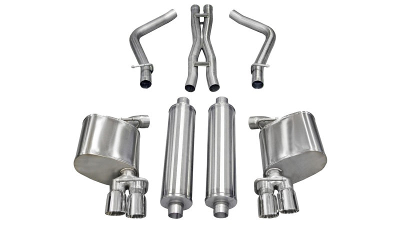 Corsa 11-13 Dodge Charger R/T 5.7L V8 Polished Xtreme Cat-Back Exhaust 14522
