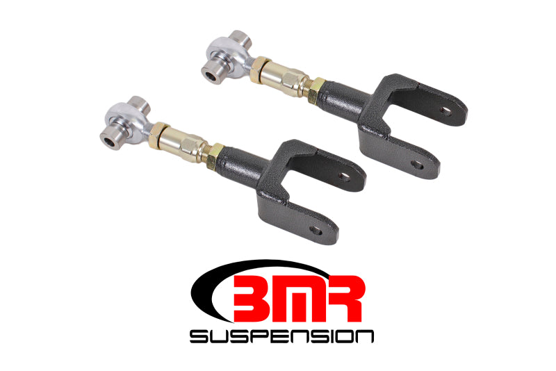 BMR 79-04 Fox Mustang Upper Control Arms On-Car Adj. Rod Ends - Black Hammertone UTCA041H