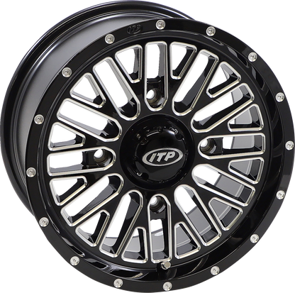 ITP Wheel - Momentum - Front/Rear - Black/Milled - 14x7 - 4/156 - 5+2 (+30 mm) 1422736731B