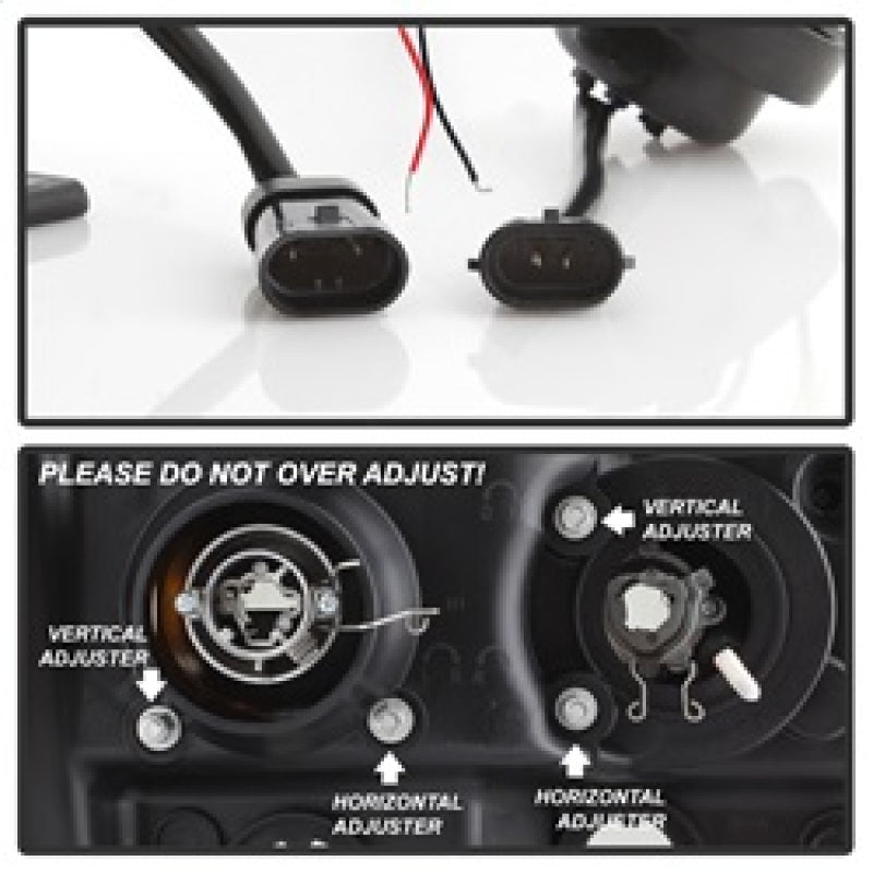 Spyder GMC Sierra 1500/2500/3500 07-13 V2 Projector Headlights- Black PRO-YD-GS07V2-LBDRL-BK 5083630