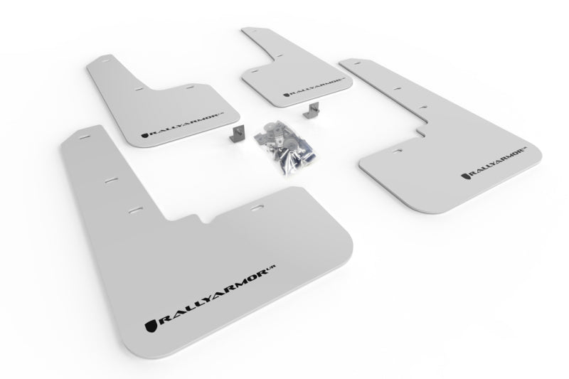 Rally Armor 20-22 Subaru Outback White UR Mud Flap w/ Black Logo MF66-UR-WH/BLK