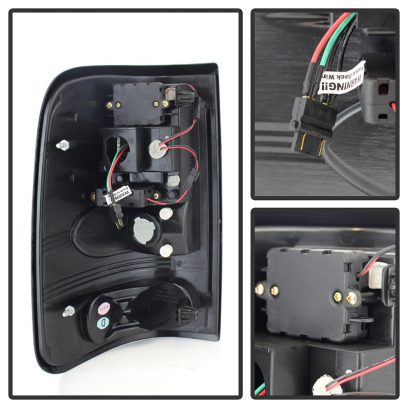 Spyder Ford F150 side 04-08 (Not Fit Heritage & SVT)LED Tail Lights Blk Smke ALT-YD-FF15004-LED-BSM 5078131