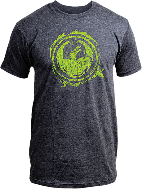 DRAGON Scribble T-Shirt Charcoal L 723-416 CHARCOAL LG