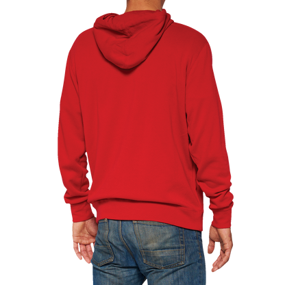 100% Icon Pullover Hoodie - Red - XL 20029-00013