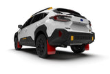 Rally Armor - 2024 Subaru Crosstrek (Wilderness Only) Red UR Mud Flap W/White Logo - No Drilling Req MF116-UR-RD-WH