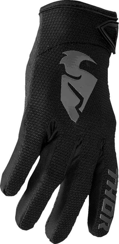 THOR Youth Sector Gloves - Black/Gray - Medium 3332-1731