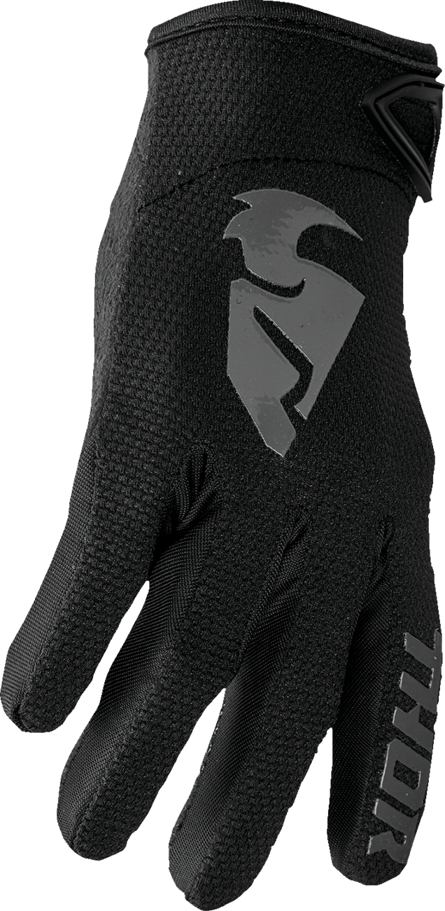 THOR Youth Sector Gloves - Black/Gray - XS 3332-1729