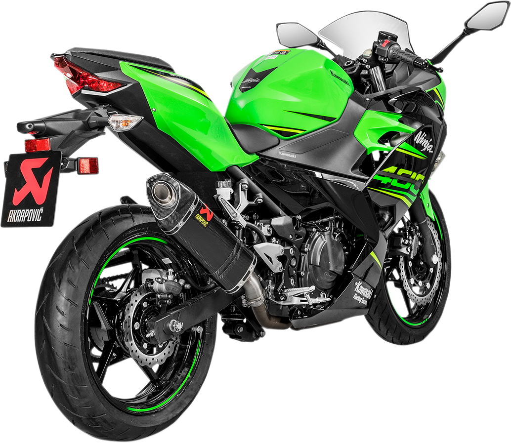 AKRAPOVIC Carbon Fiber Muffler NINJA 400 /500 2018-2025 S-K4SO6-APC 1811-3515
