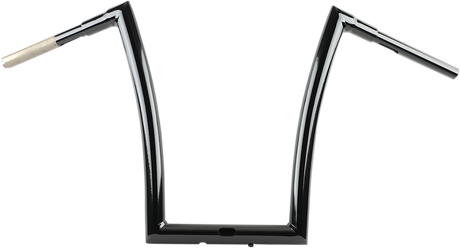 TODD'S CYCLE Handlebar - 1-1/2" Strip - Touring - 17" - Gloss Black 0601-5204