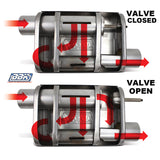 BBK VariTune Adjustable Performance Muffler 2-1/2 Offset/Offset Stainless Steel 31015