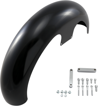 KLOCK WERKS Wrapper Front Fender - Black - Steel - 21" KWF-04-0469