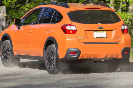 Rally Armor 13-17 Subaru Crosstrek XV Black UR Mud Flap w/ Teal Altered Font Logo MF26-UR-BLK/TL-X