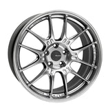Enkei GTC02 18x9 5x112 25mm Offset 66.5mm Bore Hyper Silver Wheel 534-890-4425HS