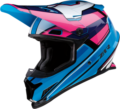 Z1R Rise Helmet - MC - Pink/Blue - Medium 0110-7186