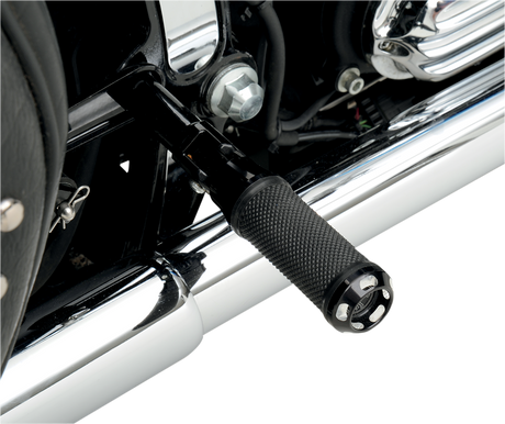 PERFORMANCE MACHINE (PM) Apex Footpegs - Straight - Black 0035-1097-BM
