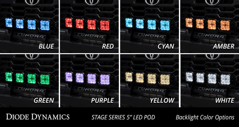 Diode Dynamics 2022 Toyota Tundra SS5 Grille CrossLink Lightbar Kit - Pro White Combo DD7409