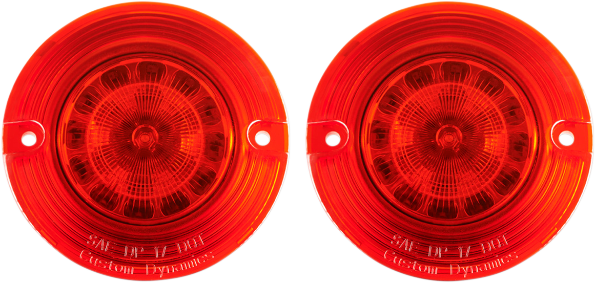 CUSTOM DYNAMICS Flat Signal Insert - 1156 - Red PB-R-1156-T