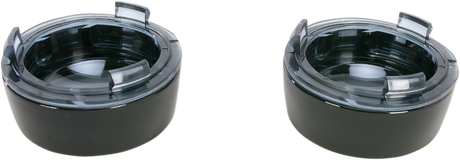 KURYAKYN Deep Dish Bezels - Black/Smoke Lens 5480