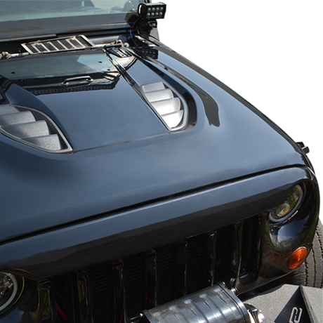 DV8 Offroad 07-18 Jeep Wrangler JK Rubicon 10th Anniversary Replica Hood HDMB07-TA