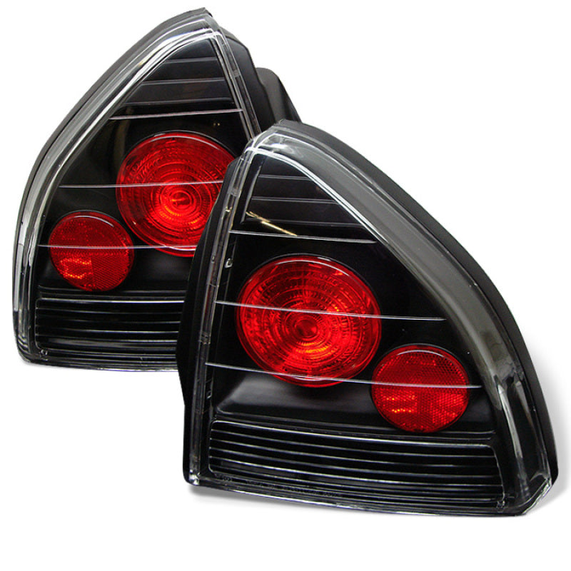 Spyder Honda Prelude 92-96 Euro Style Tail Lights Black ALT-YD-HP92-BK 5005229