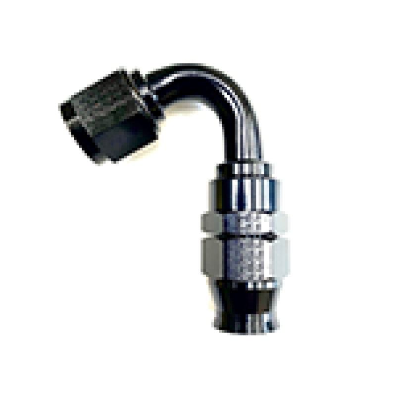 Fragola -6AN Real Street x 120 Degree Hose End Black For PTFE Hose 681206-BL