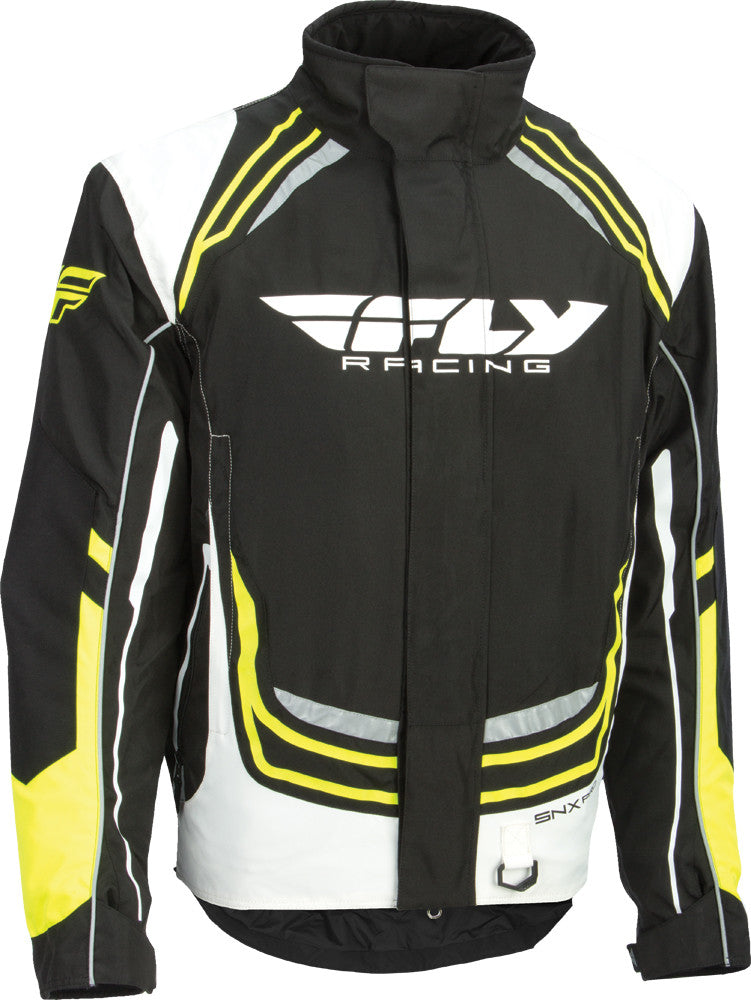 FLY RACING Fly Snx Pro Jacket Black/White/Hi-Vis Ym 470-4024YM