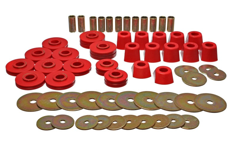 Energy Suspension 67-95 K5 Blazer /  67-70 Denali XL/Suburban/Yukon XL 4WD Red Body (Cab) Mount Set 3.4110R