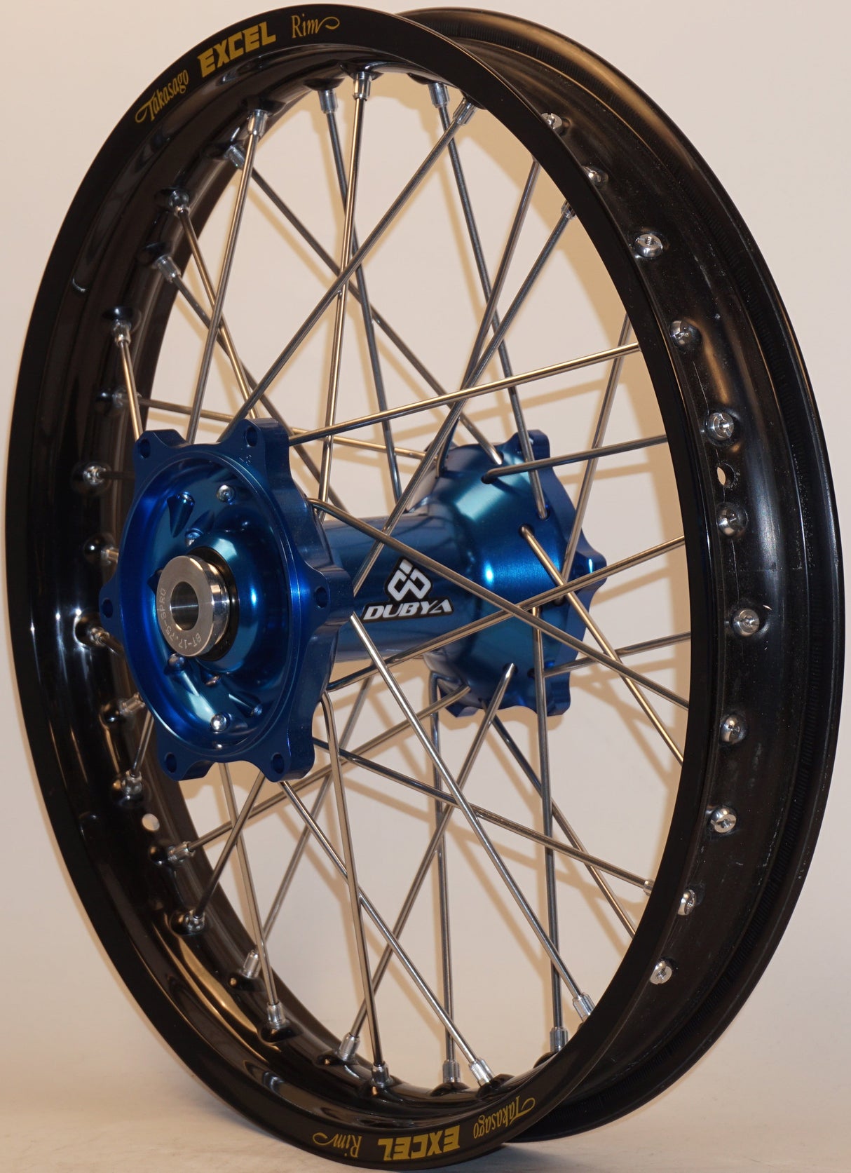 DUBYA Rear Wheel 2.15 X 18 Blue Hub Black Rim 56-3073DB