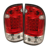 Spyder Toyota Tacoma 95-00 LED Tail Lights Red Clear ALT-YD-TT95-LED-RC 5008022