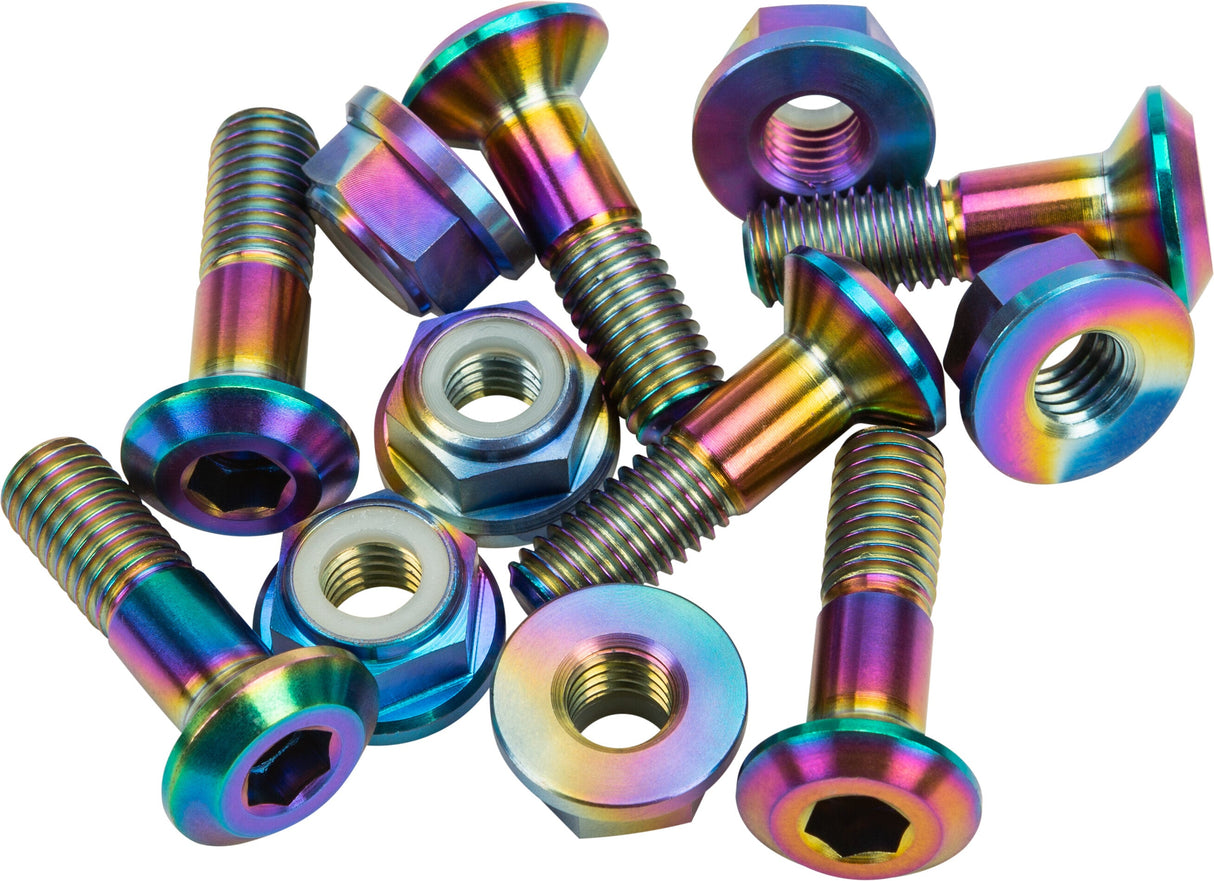 FLO MOTORSPORTS Titanium Sprocket Bolts Jet Fuel FLO701JET