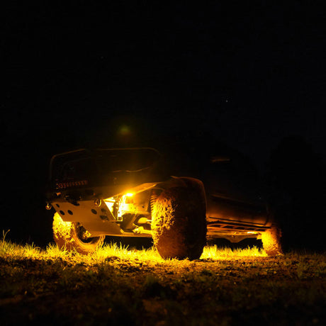 KC HiLiTES Cyclone V2 2.2in. LED Accessory Light 5w Flood Beam (Single) - Amber Lens 1360