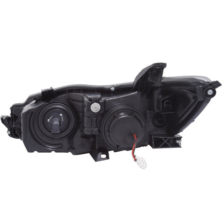 ANZO Projector Headlights With Plank Style Design Black w/Amber 15-16 Toyota Camry (4DR) 121518