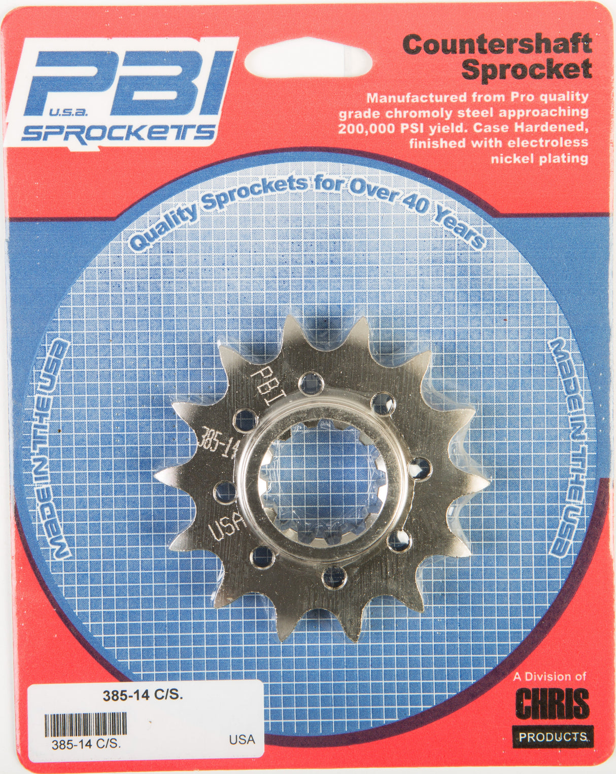 PBIFront Cs Sprocket Steel 14t-525 Hon385-14