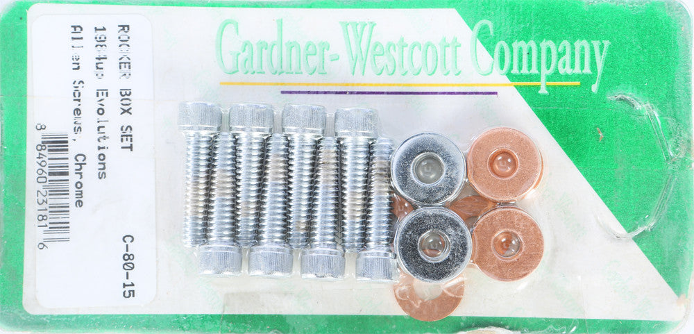 GARDNERWESTCOTT Rocker Box Cover Set Chrome 84-99 Evo Big Twin C-80-15