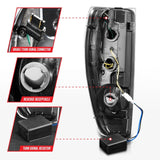 ANZO 2004-2012 Chevrolet Colorado/ GMC Canyon LED Tail Lights w/ Light Bar Black Housing 311382