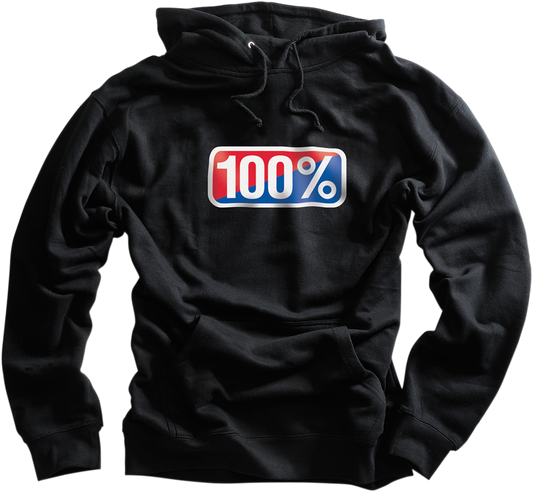 100% Classic Hoodie - Black - XL 20029-00033